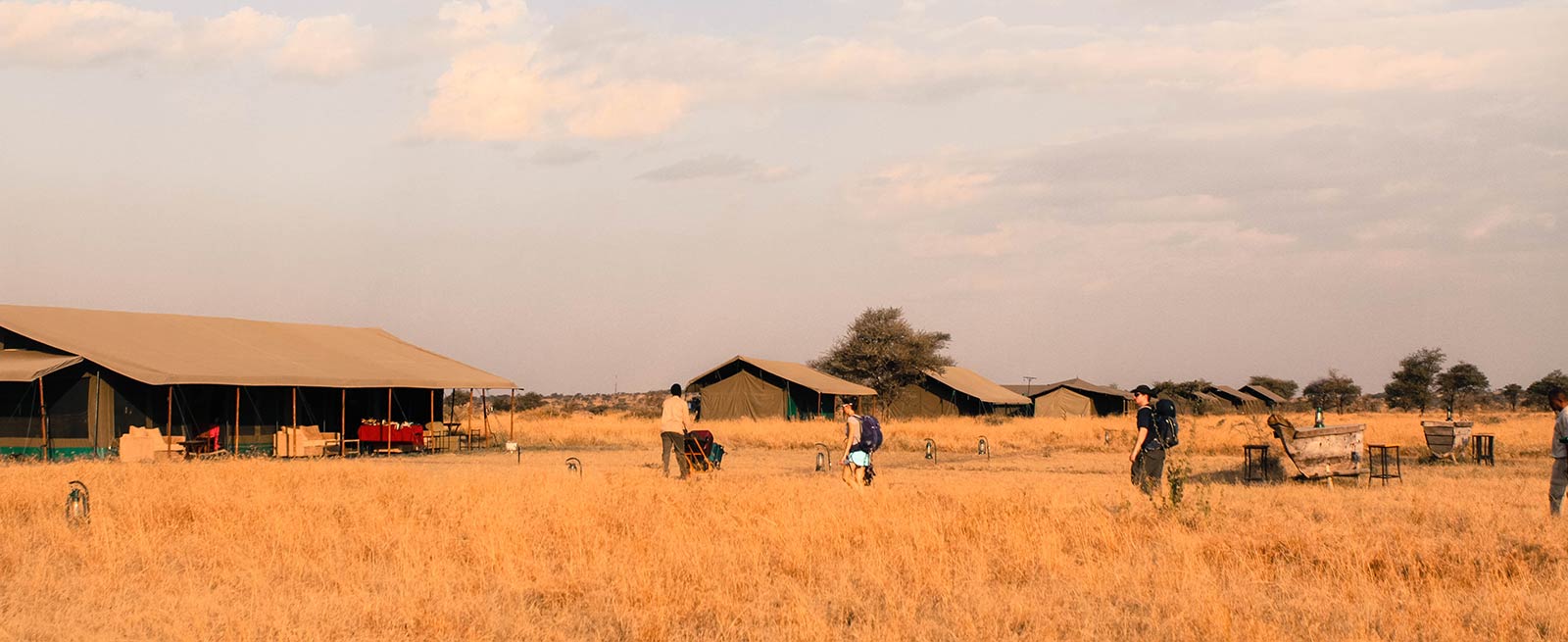 Welcoming guests to Serengeti Heritage Camp