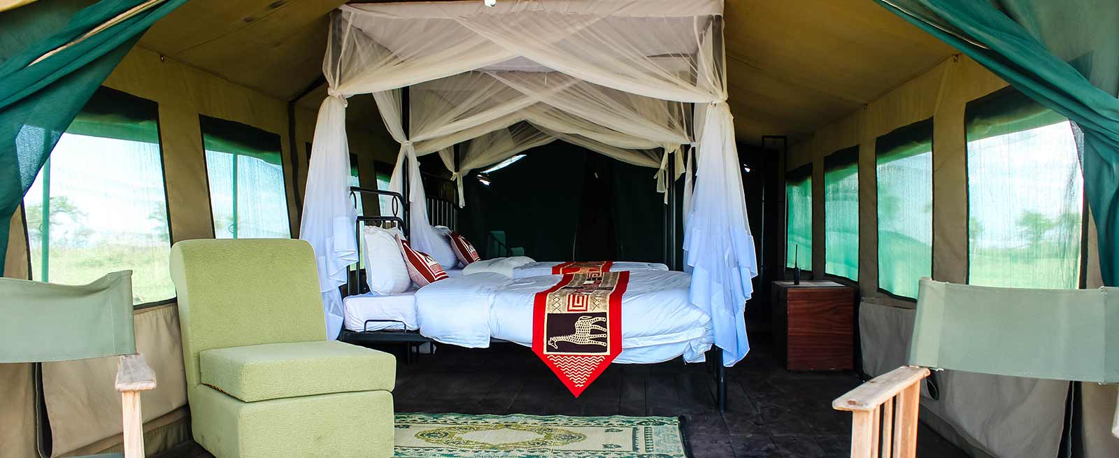 Safari vehicle on a game drive