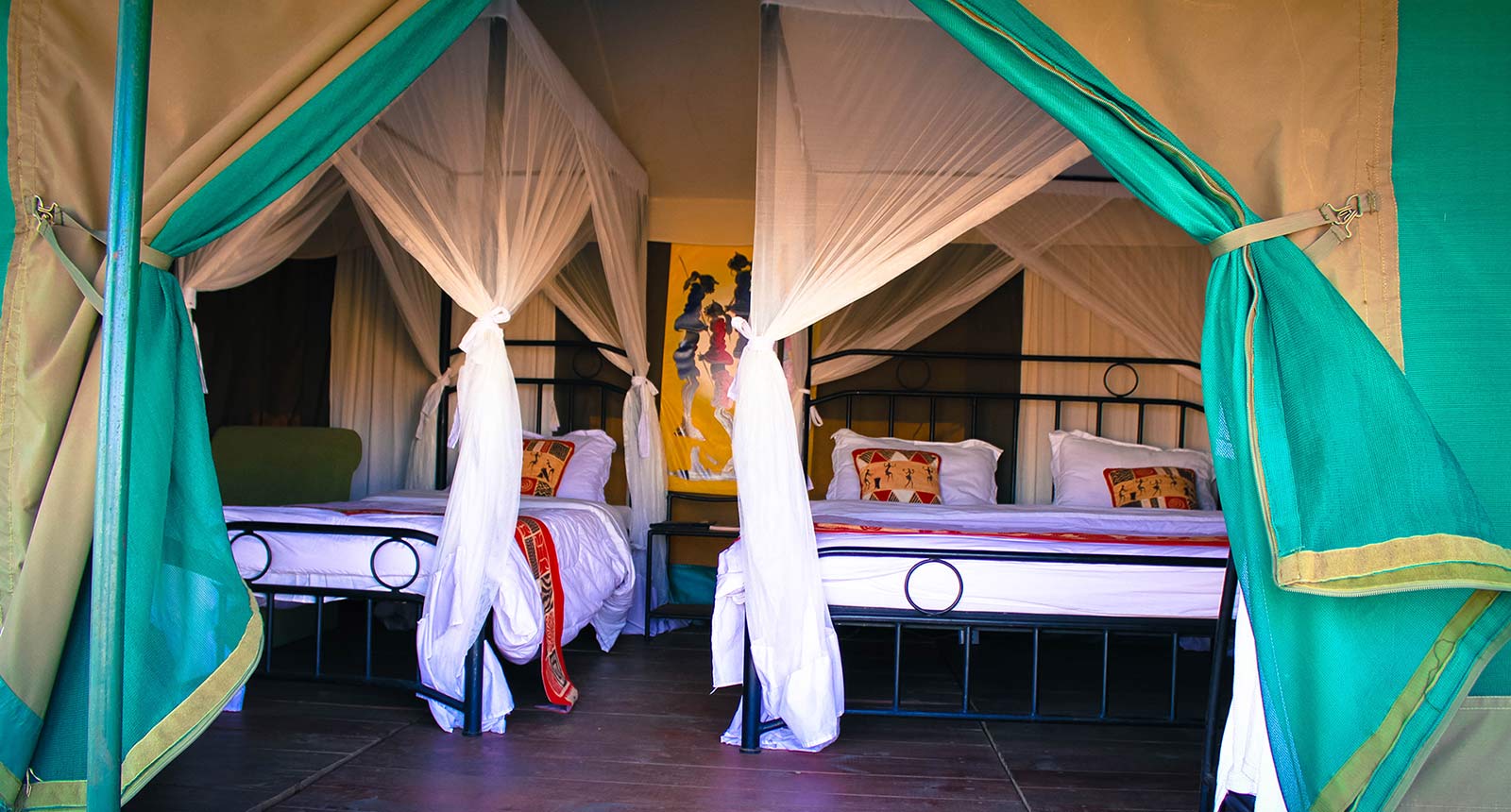 Safari tent exterior